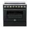 Paolo 36 Inch Freestanding Electric Range, , 5.44 cu.ft, True Convection Oven, Energy Efficient