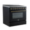Paolo 36 Inch Freestanding Electric Range, , 5.44 cu.ft, True Convection Oven, Energy Efficient