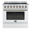 Paolo 36 Inch Freestanding Electric Range, , 5.44 cu.ft, True Convection Oven, Energy Efficient