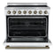 Paolo 36 Inch Freestanding Electric Range, , 5.44 cu.ft, True Convection Oven, Energy Efficient