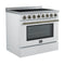 Paolo 36 Inch Freestanding Electric Range, , 5.44 cu.ft, True Convection Oven, Energy Efficient