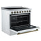 Paolo 36 Inch Freestanding Electric Range, , 5.44 cu.ft, True Convection Oven, Energy Efficient