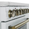 Paolo 36 Inch Freestanding Electric Range, , 5.44 cu.ft, True Convection Oven, Energy Efficient