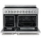 Paolo 48 Inch Freestanding Electric Range, Stainless Steel, 6.7 cu.ft, True Convection Oven, Energy Efficient