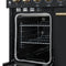 Paolo 48 Inch Freestanding Electric Range in Black with Antique Brass, 6.7 cu.ft, True Convection Oven, Energy Efficient