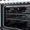Paolo 48 Inch Freestanding Electric Range in White with Antique Brass, 6.7 cu.ft, True Convection Oven, Energy Efficient