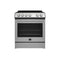 Leonardo Espresso 30-Inch Stainless Steel Electric Range, True Convection, Energy Efficient