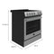Leonardo Espresso 30-Inch Stainless Steel Electric Range, True Convection, Energy Efficient