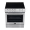 Leonardo Espresso 30-Inch Stainless Steel Electric Range, True Convection, Energy Efficient