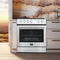 Leonardo Espresso 30-Inch Stainless Steel Electric Range, True Convection, Energy Efficient