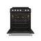Leonardo Espresso 30-Inch Black Electric Range, True Convection, Energy Efficient