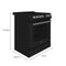 Leonardo Espresso 30-Inch Black Electric Range, True Convection, Energy Efficient