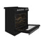 Leonardo Espresso 30-Inch Black Electric Range, True Convection, Energy Efficient