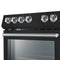 Leonardo Espresso 30-Inch Black Electric Range, True Convection, Energy Efficient