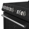 Leonardo Espresso 30-Inch Black Electric Range, True Convection, Energy Efficient