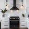 Leonardo Espresso 30-Inch Black Electric Range, True Convection, Energy Efficient