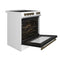Leonardo Espresso 30-Inch White Electric Range, True Convection, Energy Efficient