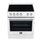 Leonardo Espresso 30-Inch White Electric Range, True Convection, Energy Efficient