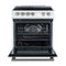Leonardo Espresso 30-Inch White Electric Range, True Convection, Energy Efficient
