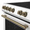 Leonardo Espresso 30-Inch White Electric Range, True Convection, Energy Efficient