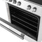 Leonardo Espresso 30-Inch White Electric Range, True Convection, Energy Efficient