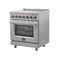 Massimo 30-Inch Freestanding Electric Range, True Convection Oven
