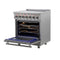 Massimo 30-Inch Freestanding Electric Range, True Convection Oven