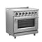 Massimo 36-Inch Freestanding Chef Door Electric Range, True Convection Oven
