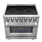 Massimo 36-Inch Freestanding Chef Door Electric Range, True Convection Oven