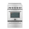 Loiano 24 Inch Freestanding Electric Range Stainless Steel with Storage Drawer
