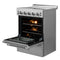 Loiano 24 Inch Freestanding Electric Range Stainless Steel with Storage Drawer