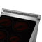 Loiano 24 Inch Freestanding Electric Range Stainless Steel with Storage Drawer