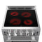 Loiano 24 Inch Freestanding Electric Range Stainless Steel with Storage Drawer