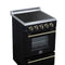 Loiano 24 Inch Freestanding Electric Range in Black