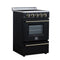 Loiano 24 Inch Freestanding Electric Range in Black