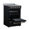Loiano 24 Inch Freestanding Electric Range in Black