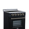 Loiano 24 Inch Freestanding Electric Range in Black