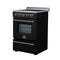 Loiano 24 Inch Freestanding Electric Range in Black
