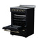 Loiano 24 Inch Freestanding Electric Range in Black