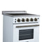 Loiano 24 Inch Freestanding Electric Range in White