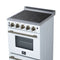 Loiano 24 Inch Freestanding Electric Range in White