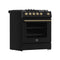 Leonardo Espresso 30-Inch Gas Range, 5 Burners, 39,500 BTU, 5 cu.ft Convection Oven