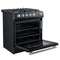 Leonardo Espresso 30-Inch Gas Range, 5 Burners, 39,500 BTU, 5 cu.ft Convection Oven