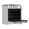 Leonardo Espresso 30-Inch Gas Range, 5 Burners, 39,500 BTU, 5 cu.ft Convection Oven