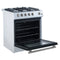 Leonardo Espresso 30-Inch Gas Range, 5 Burners, 39,500 BTU, 5 cu.ft Convection Oven