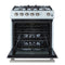 Leonardo Espresso 30-Inch Gas Range, 5 Burners, 39,500 BTU, 5 cu.ft Convection Oven
