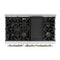 Antico 48-Inch Dual Fuel Range, with Antique Brass Finish, 8 Burners, 94,000 BTU, 5.5 cu.ft. Double Ovens & Griddle