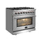 Massimo 30-Inch Freestanding Dual Fuel Range, 4 Burners, Double Convection Ovens