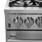 Massimo 36-Inch Freestanding Dual Fuel Range, 6 Burners, Double Convection Ovens