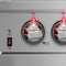 Massimo 36-Inch Freestanding Dual Fuel Range, 6 Burners, Double Convection Ovens